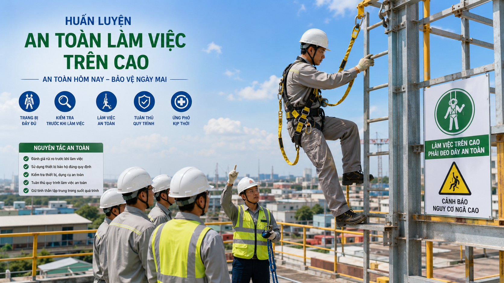 Huấn luyện an toàn làm việc trên cao